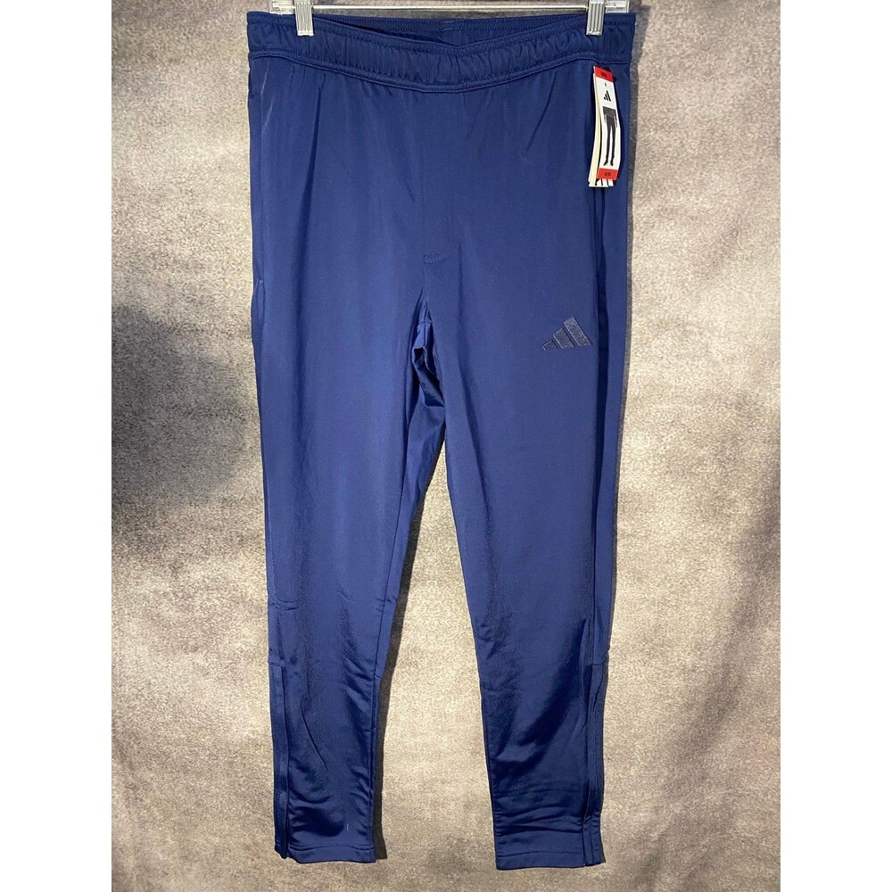 Adidas Men's Tricot Pants Dark Blue Medium KD3636 Tapered Ankle Zip NWT
